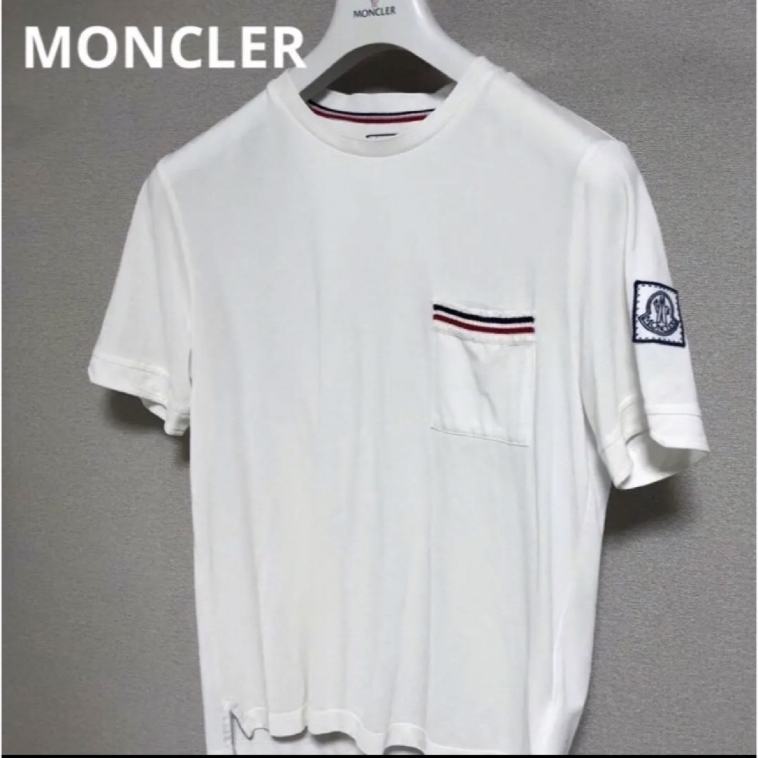 モンクレール ガムブルー Tシャツ XL MONCLER トムブラウン グレー