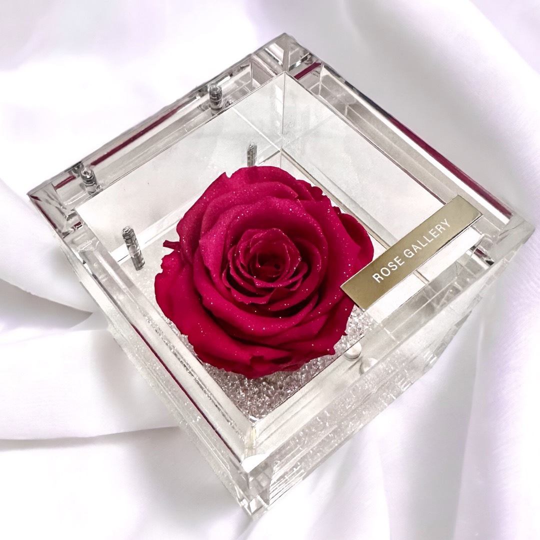 ✨️ROSE GALLERY✨️ミュゼ ダイヤモンドローズボックス 薔薇 新品 - 置物