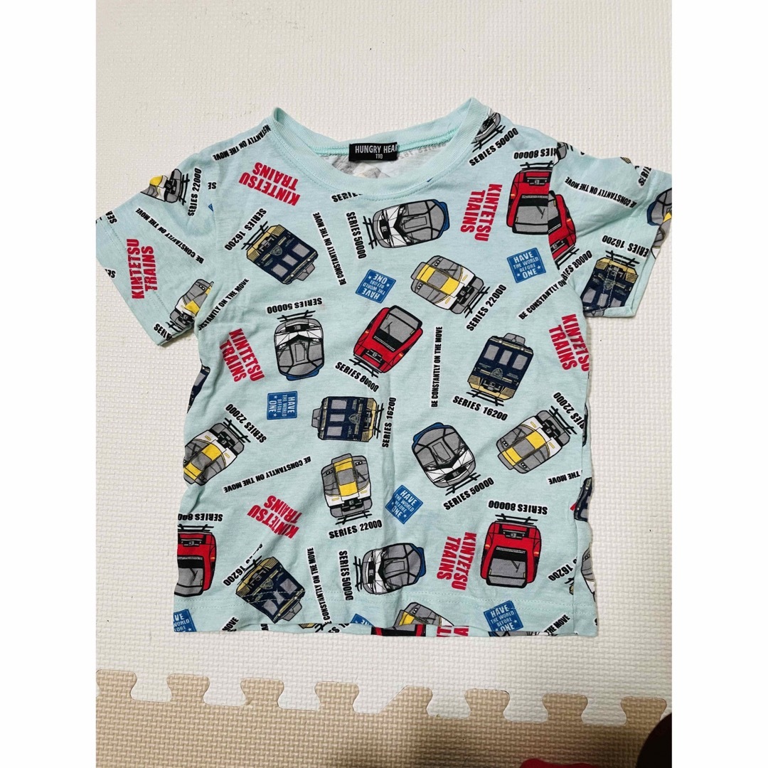 mou jon jon(ムージョンジョン)のHungryHeart  電車 110 キッズ/ベビー/マタニティのキッズ服男の子用(90cm~)(Tシャツ/カットソー)の商品写真