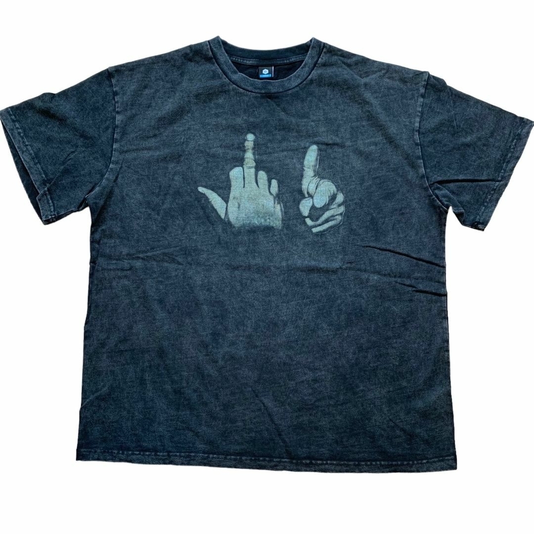 XL FUCK YOU HAND SIGN Tシャツ匿名発送 ハンドサイン