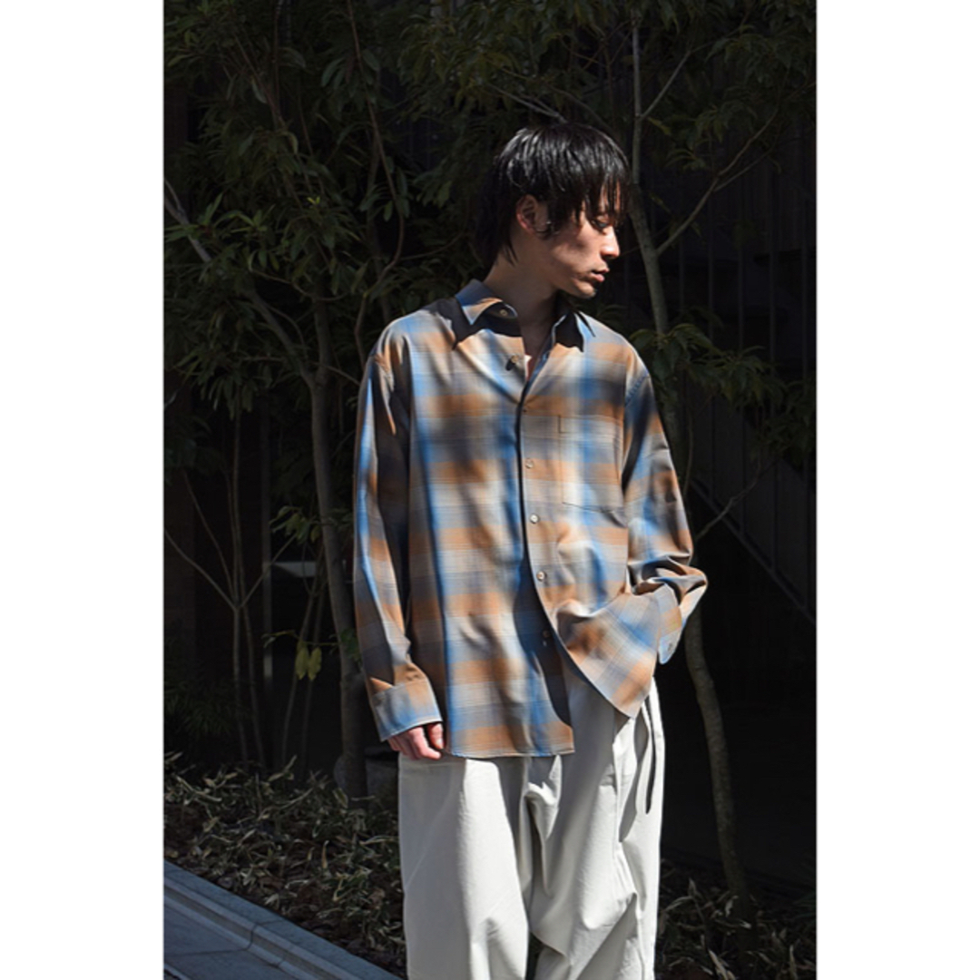 AURALEE - AURALEE super light wool check shirtsの通販 by tng
