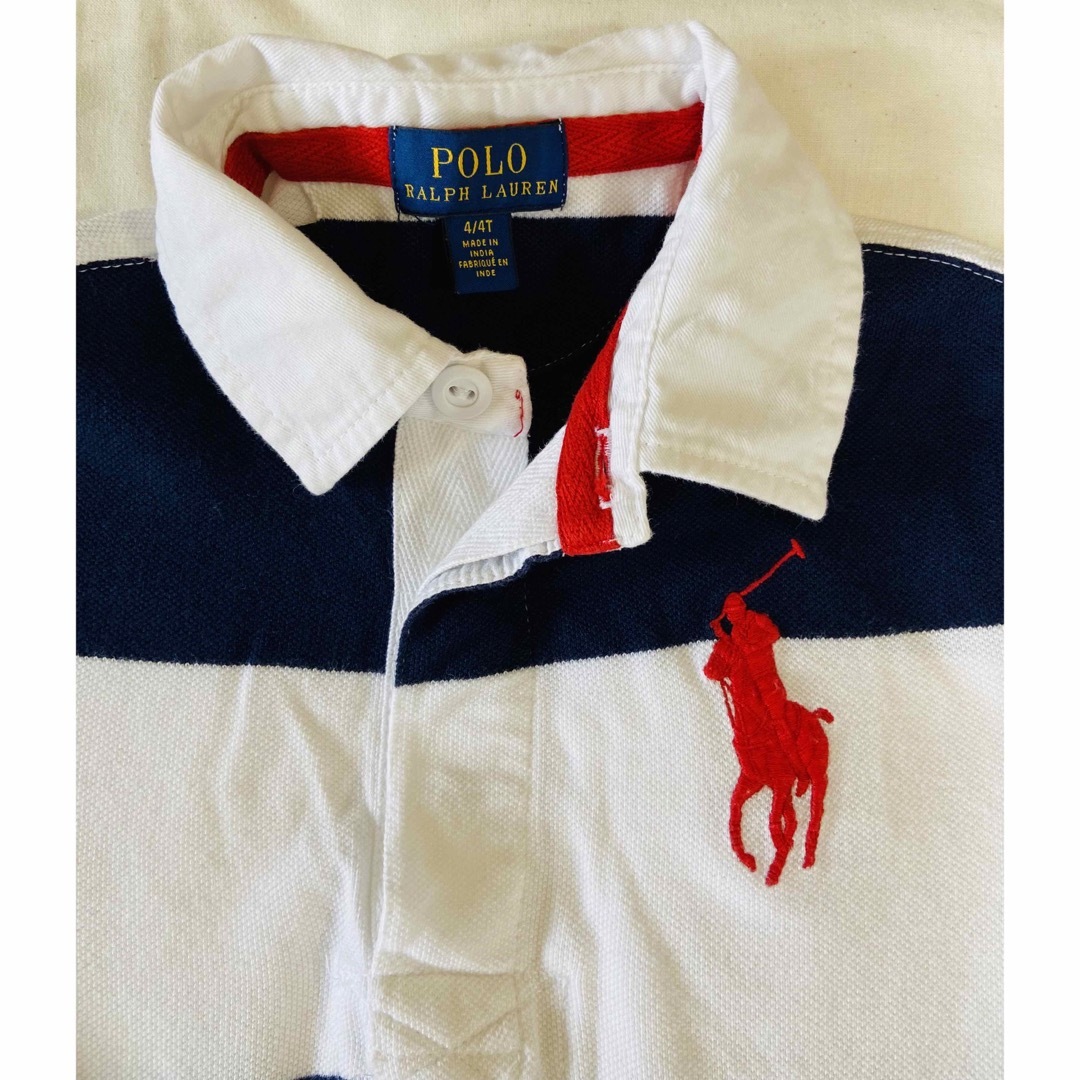 POLO RALPH LAUREN(ポロラルフローレン)の⭐︎ラルフローレン⭐︎ポロシャツ⭐︎男の子⭐︎4/4T 110/56⭐︎ キッズ/ベビー/マタニティのキッズ服男の子用(90cm~)(Tシャツ/カットソー)の商品写真