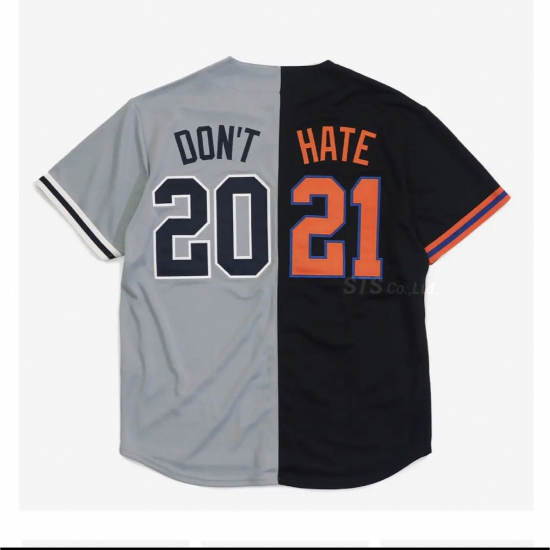 【現金特価】 Supreme Don´t Hate Baseball Jersey L