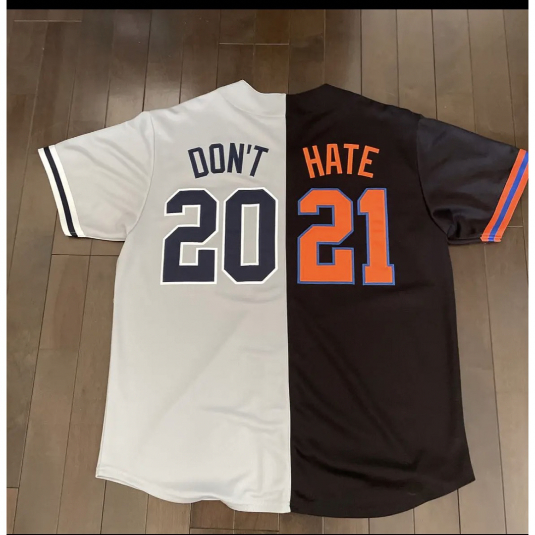 【現金特価】 Supreme Don´t Hate Baseball Jersey L