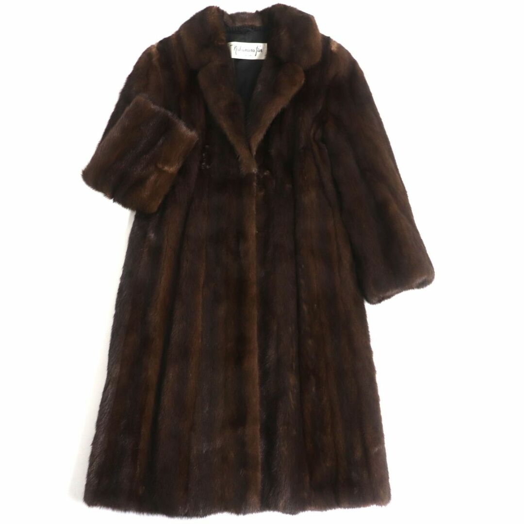 極美品▽Nakamura Fur ナカムラファー MINK ミンク 本毛皮ロングコート