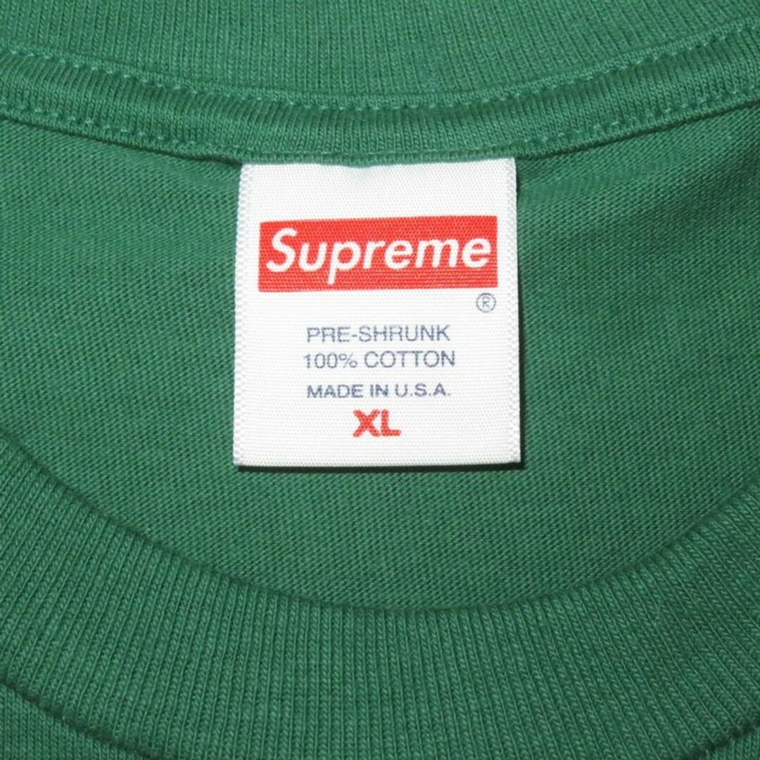 SUPREME 20aw BOX LOGO L/S TEE GREEN