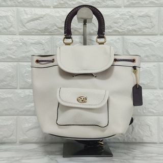 【新品未使用】 COACH コーチ リア バックパック 21 カラーブロック ②