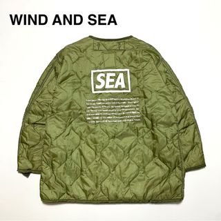 ウィンダンシー(WIND AND SEA)の☆ウィンダンシー 初期モデル ロゴ キルティング ライナー ジャケット USA製(ナイロンジャケット)