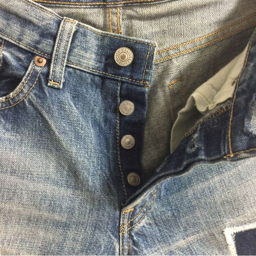 ★Levi's 501 ジーンズ ★ リメイク 一点物 !!【ダメージ加工】 5
