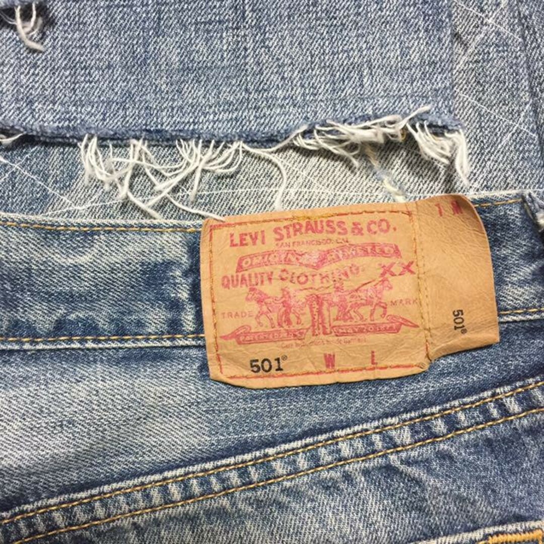 ★Levi's 501 ジーンズ ★ リメイク 一点物 !!【ダメージ加工】 7
