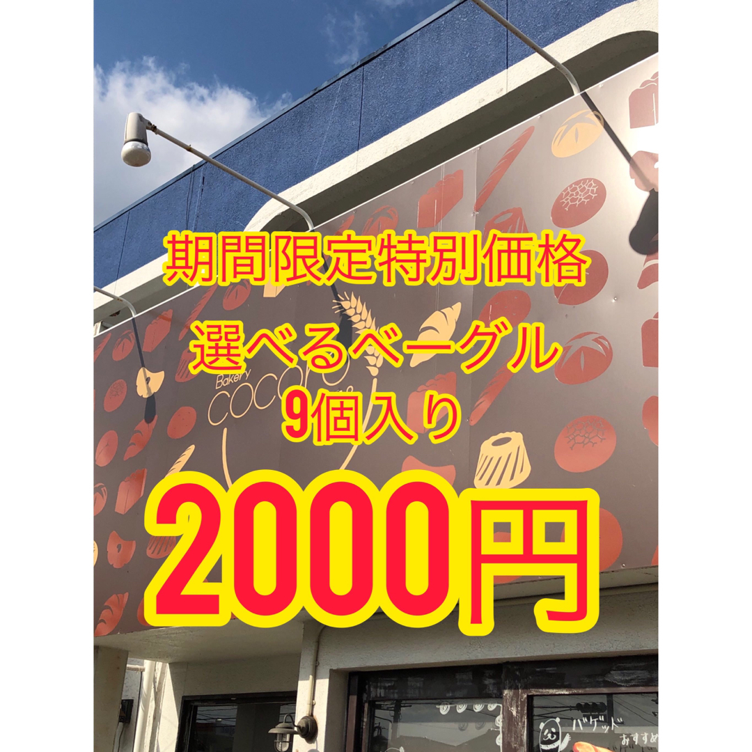 48【色々あって6月18日まで予定】選べる国産小麦のベーグル9個入り