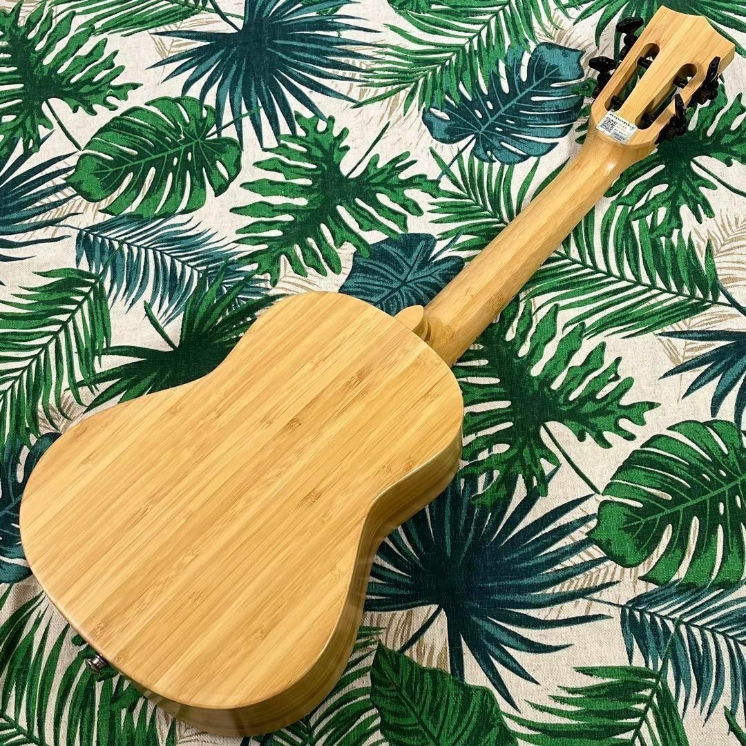 【Andrew ukulele】オールバンブー(竹)のエレキ・コンサートウクレレ 6