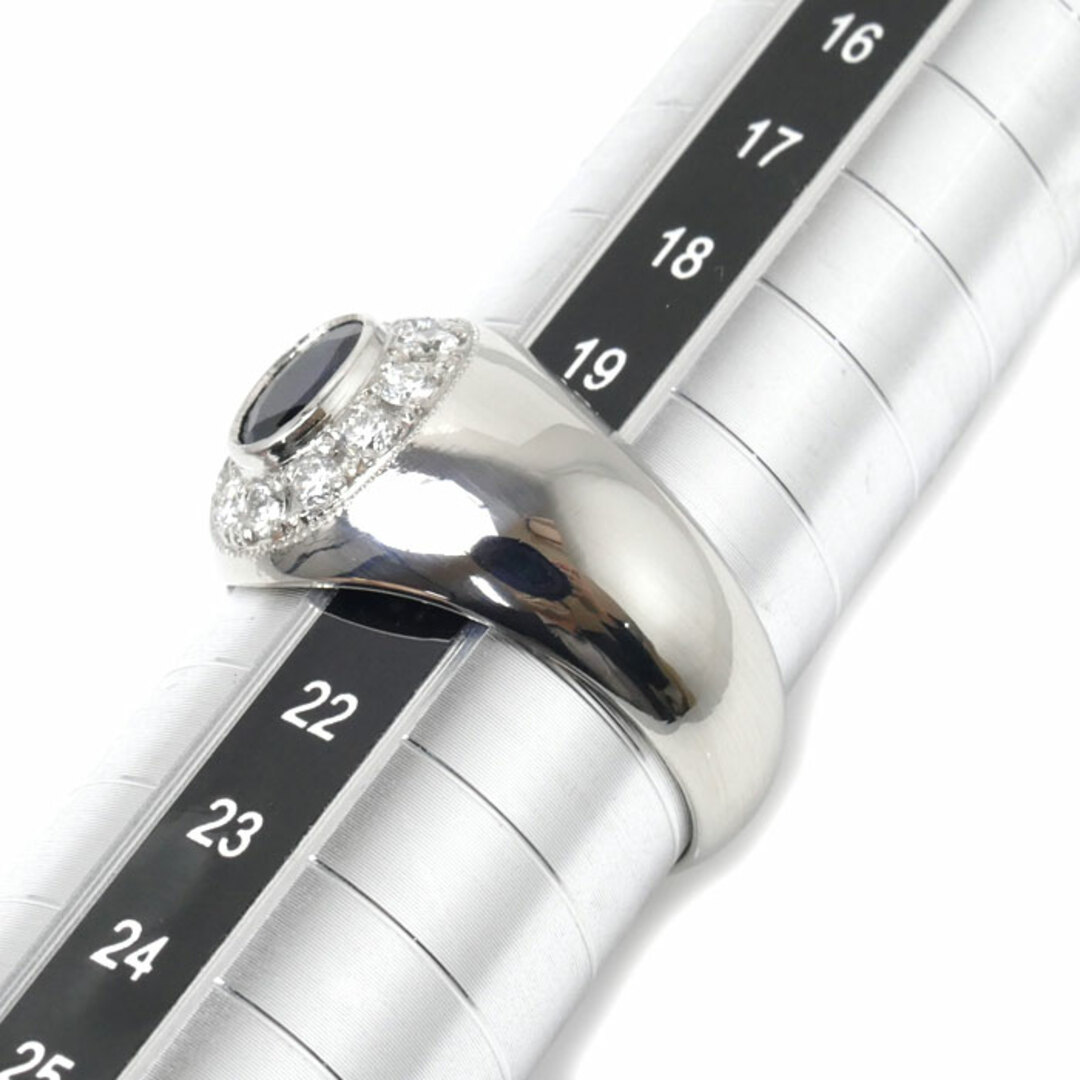 Pt900プラチナ リング・指輪 サファイア ダイヤモンド0.43ct 20号 19.8g メンズ【美品】 5