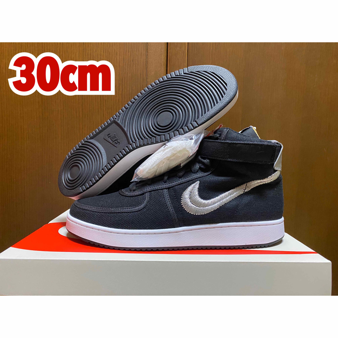Stussy × Nike Vandal High Black 30cm