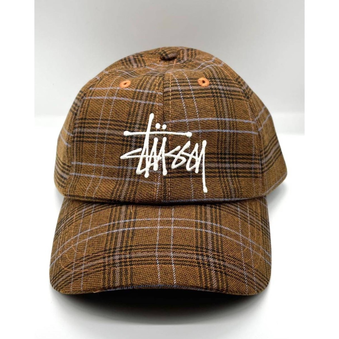 STUSSY Big Logo Plaid Low Pro Cap ステューシー