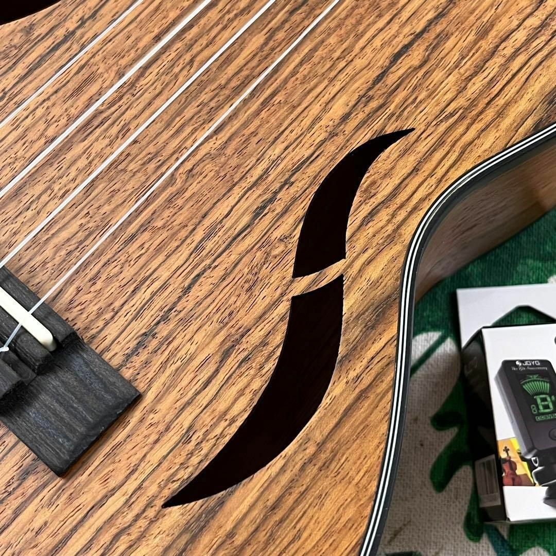 【IRIN ukulele】ウォルナット材のエレキ・テナーウクレレ【入門セット】