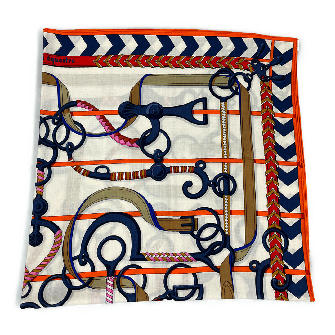 Hermes - HERMES エルメス カシミア シルク スカーフ カレジェアン140