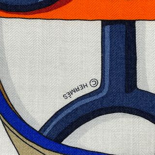 Hermes - HERMES エルメス カシミア シルク スカーフ カレジェアン140