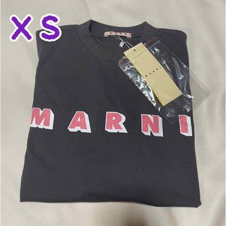 マルニ(Marni)の新品タグ付　MARNIマルニ　半袖ロゴTシャツ　XS 38サイズ(Tシャツ(半袖/袖なし))