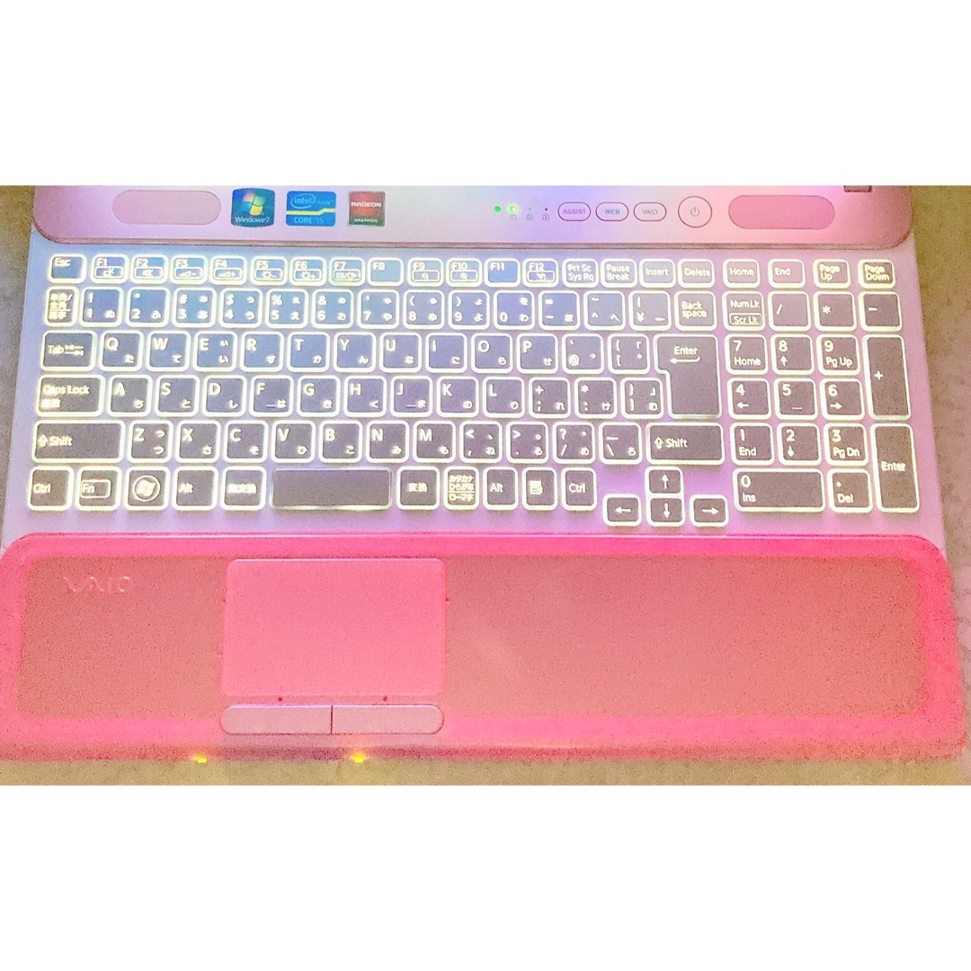 VAIO✨高性能i5❣ブルーレイ☘WEBカメラ✨750GB❣ピンクノートパソコン