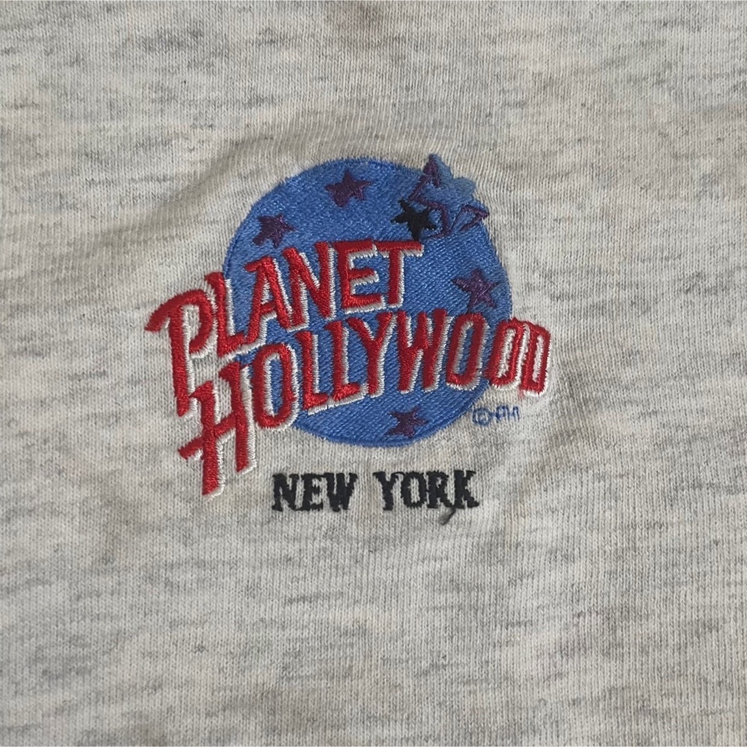 90s 古着 プラネットハリウッド USA製 刺繍 シングルステッチ ゆるだぼ メンズのトップス(Tシャツ/カットソー(半袖/袖なし))の商品写真