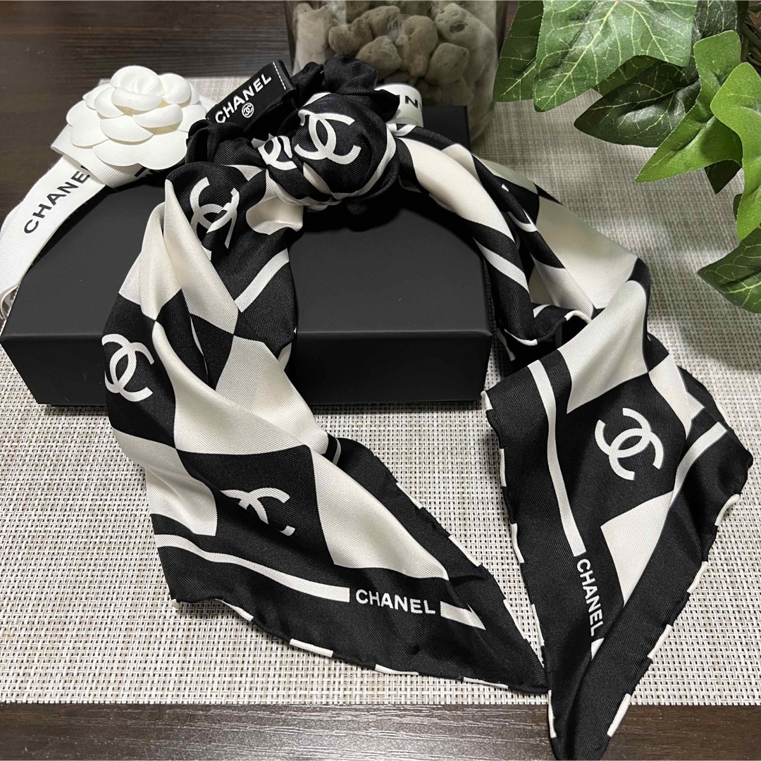 CHANEL - CHANEL シャネル ヘアゴム シュシュ スカーフ の通販 by