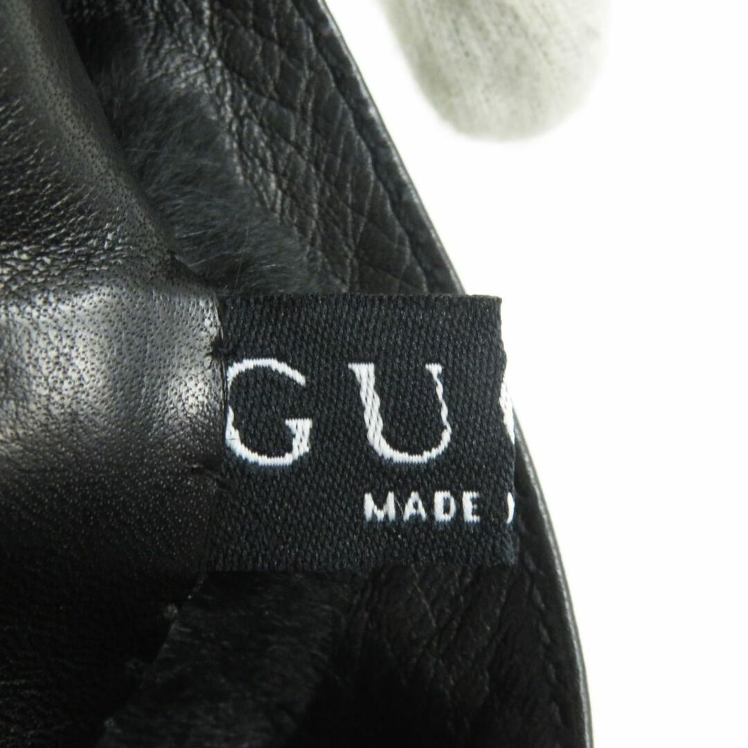 Gucci - 未使用品○GUCCI グッチ ナッパレザー×ラビットファー 手袋
