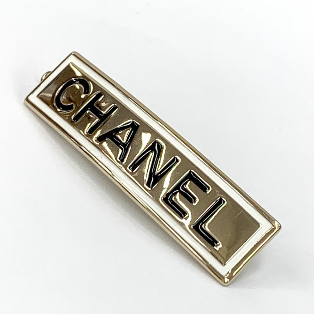CHANEL - 6704 シャネル ロゴ ヘアクリップ ヘアアクセサリー ゴールド