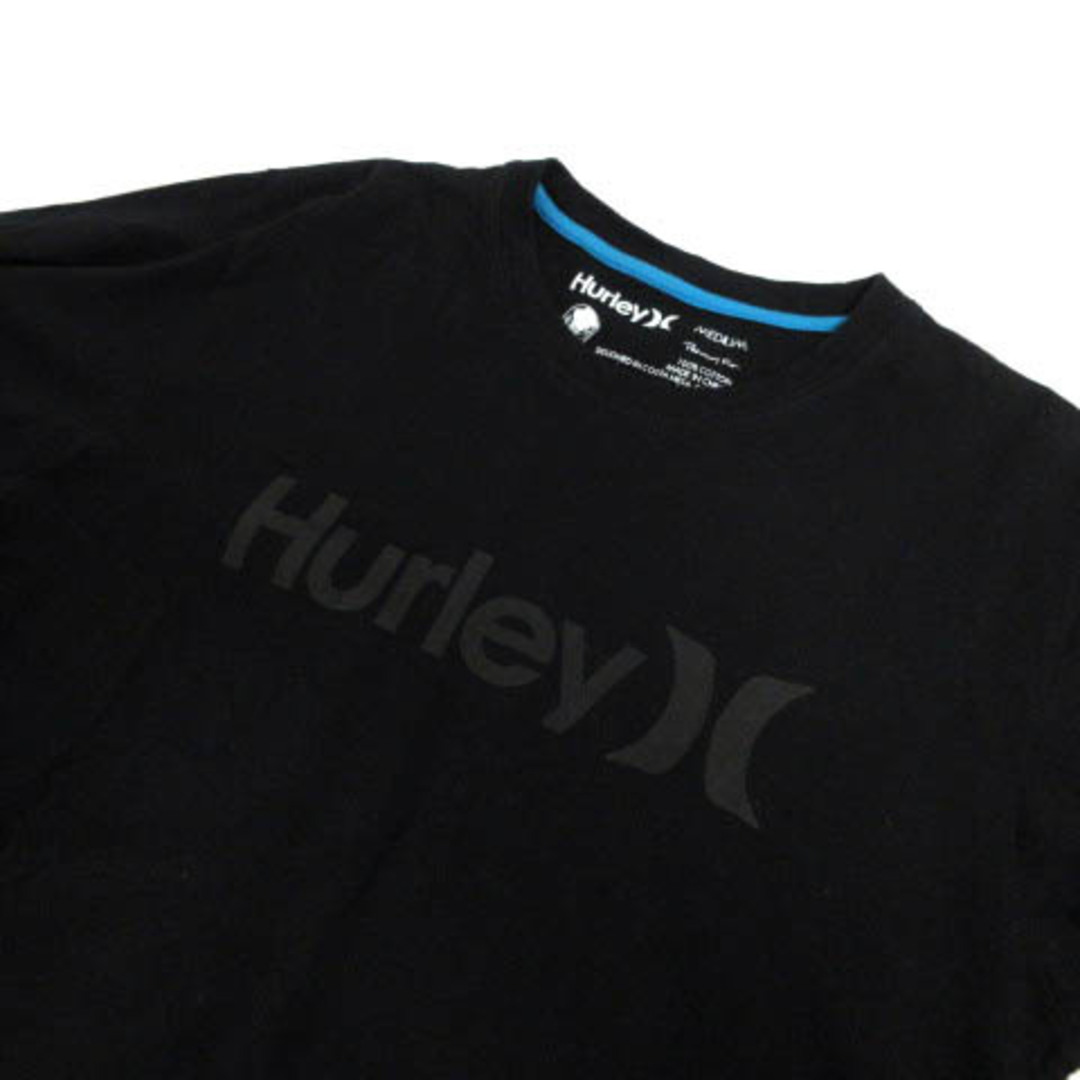 Hurley(ハーレー)のハーレー Hurley Ｔシャツ 丸首 七分袖 ロゴプリント コットン 黒 M レディースのトップス(その他)の商品写真