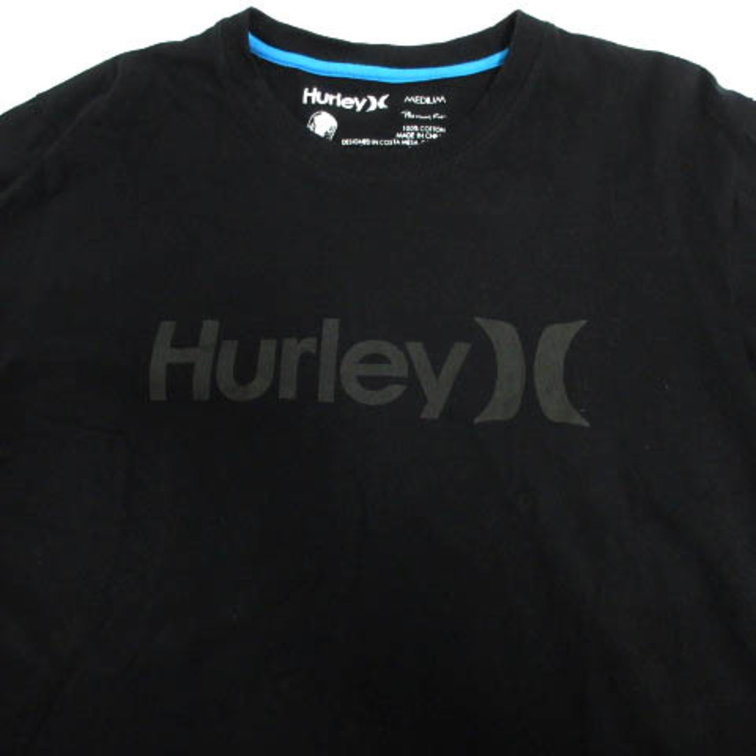 Hurley(ハーレー)のハーレー Hurley Ｔシャツ 丸首 七分袖 ロゴプリント コットン 黒 M レディースのトップス(その他)の商品写真