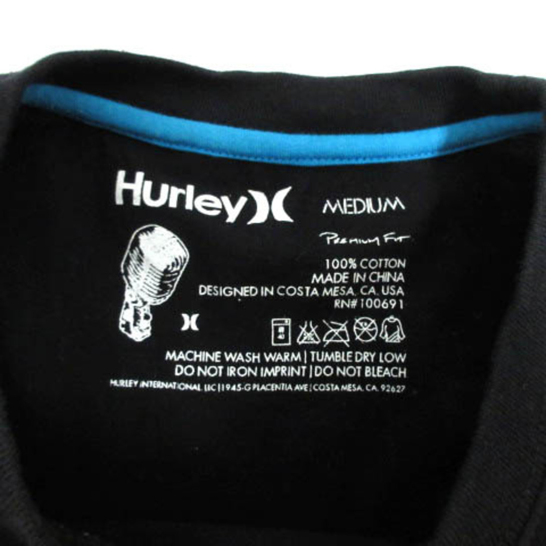 Hurley(ハーレー)のハーレー Hurley Ｔシャツ 丸首 七分袖 ロゴプリント コットン 黒 M レディースのトップス(その他)の商品写真