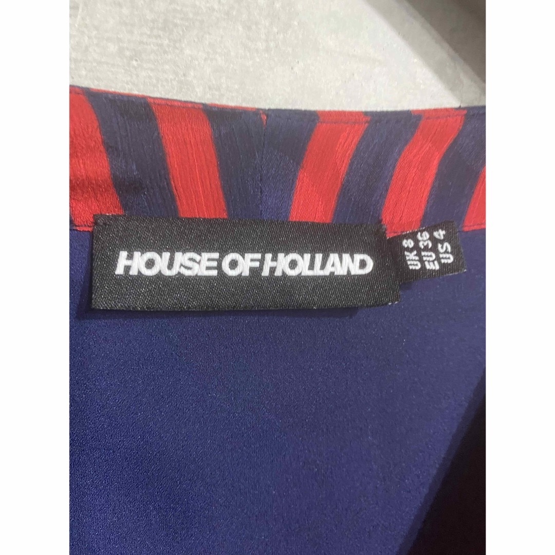 HOUSE OF HOLLAND(ハウスオブホーランド)のhouse of holland ストライプリラックスフィットドレス　ワンピース レディースのワンピース(ロングワンピース/マキシワンピース)の商品写真