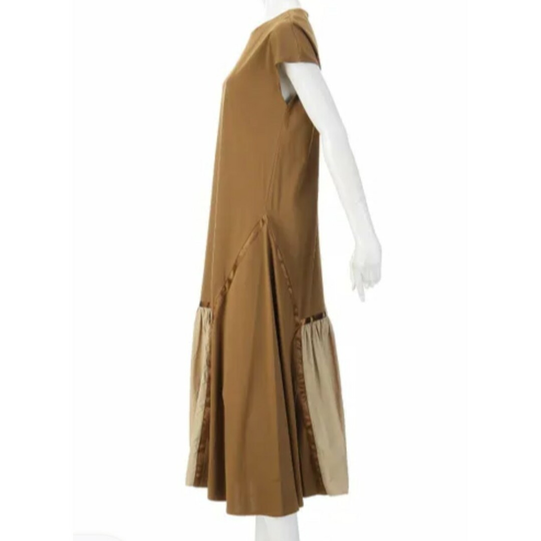 ♢♧♥♤新品未使用!RAW FUDGE ライン切替ギャザーカットワンピース