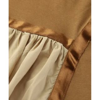 ♢♧♥♤新品未使用!RAW FUDGE ライン切替ギャザーカットワンピース