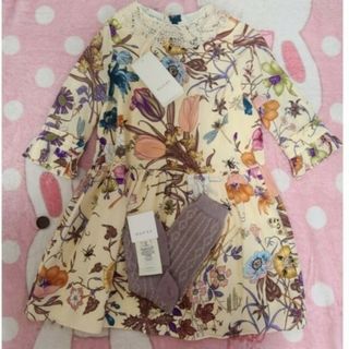 51i18 グッチ ノースリーブワンピース 24 ピンク キッズ 子供服 女の子