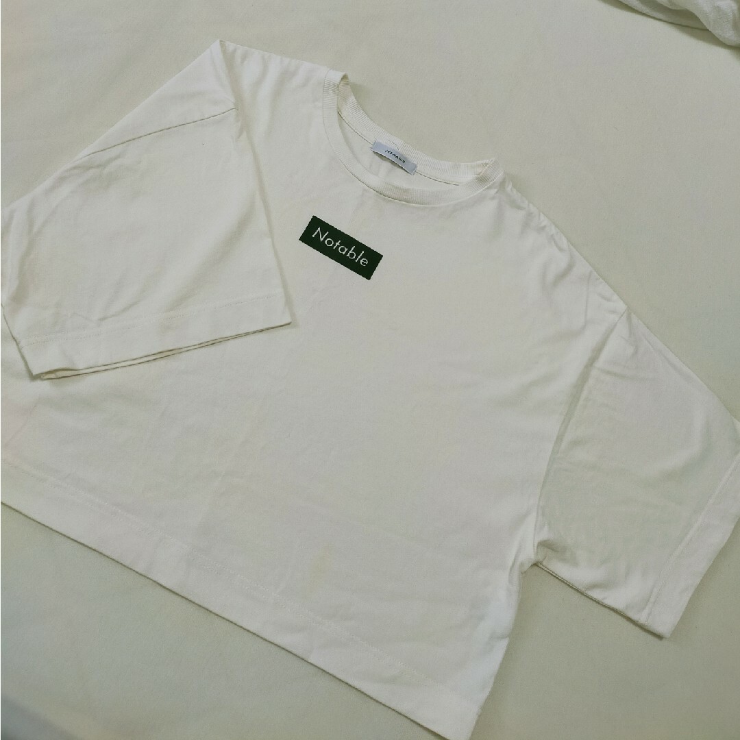 JEANASIS(ジーナシス)のJEANASIS　ショート丈Ｔシャツ レディースのトップス(Tシャツ(半袖/袖なし))の商品写真