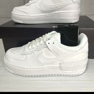 NIKE - NIKE エアフォース1 シャドウ トリプルホワイト SHADOW 可愛い