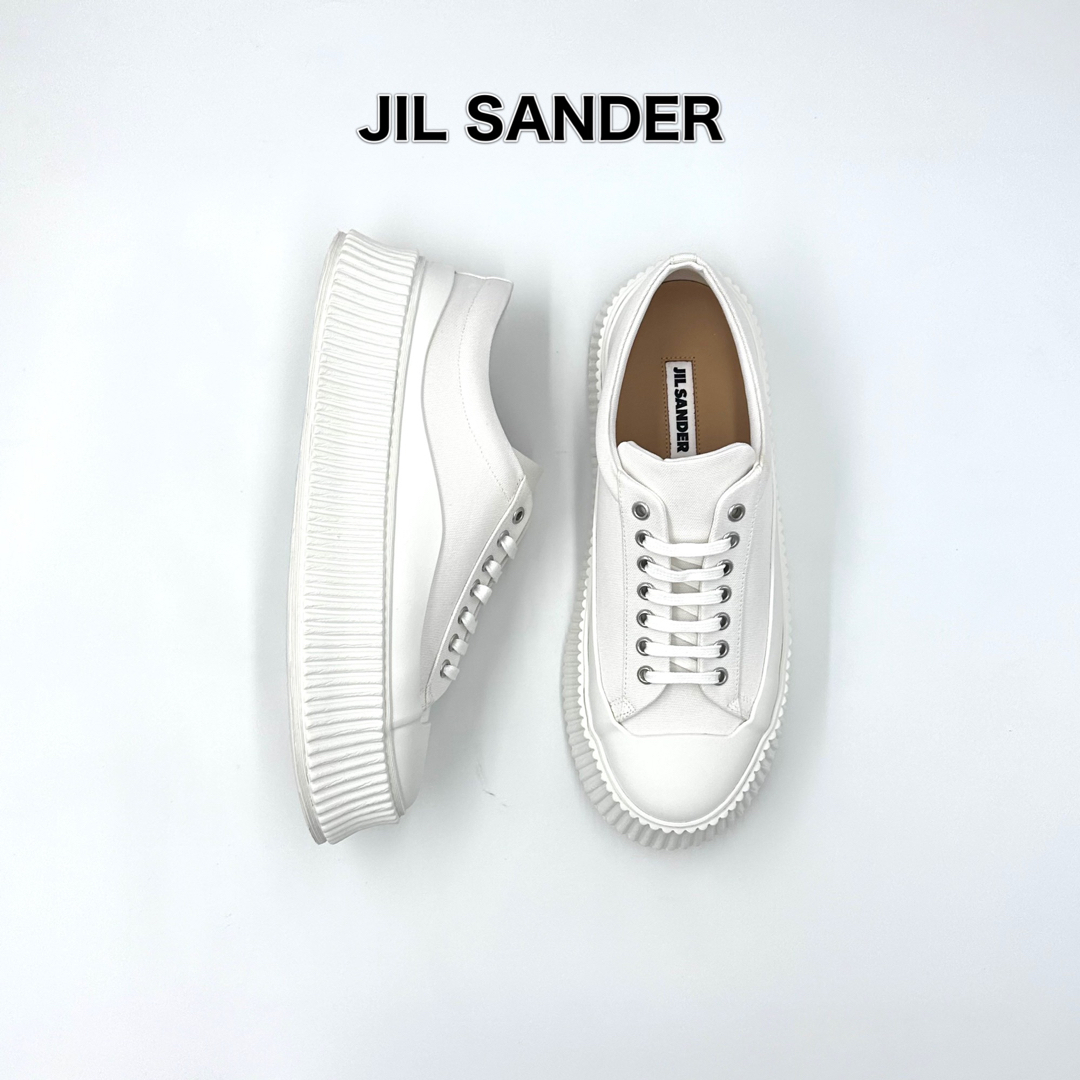 26cm ホワイト JIL SANDER ジルサンダー スニーカー 厚底