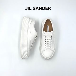 ジルサンダー(Jil Sander)の26cm ホワイト JIL SANDER ジルサンダー スニーカー 厚底(スニーカー)