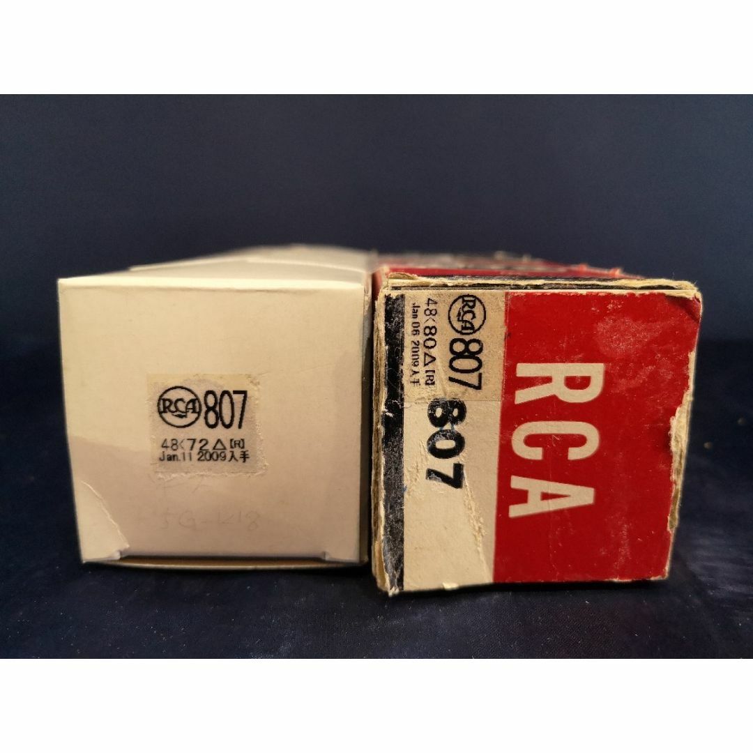RCA 807　テスター測定済・箱付き・真空管 ペア m0o2476si