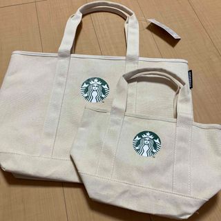 スターバックス(Starbucks)のスターバックス★キャンパスバック★2点★新品(トートバッグ)