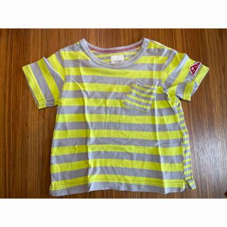 ハッカキッズ(hakka kids)のオレンジハッカ　ハッカキッズ　ボーダーカットソー　90(Tシャツ/カットソー)