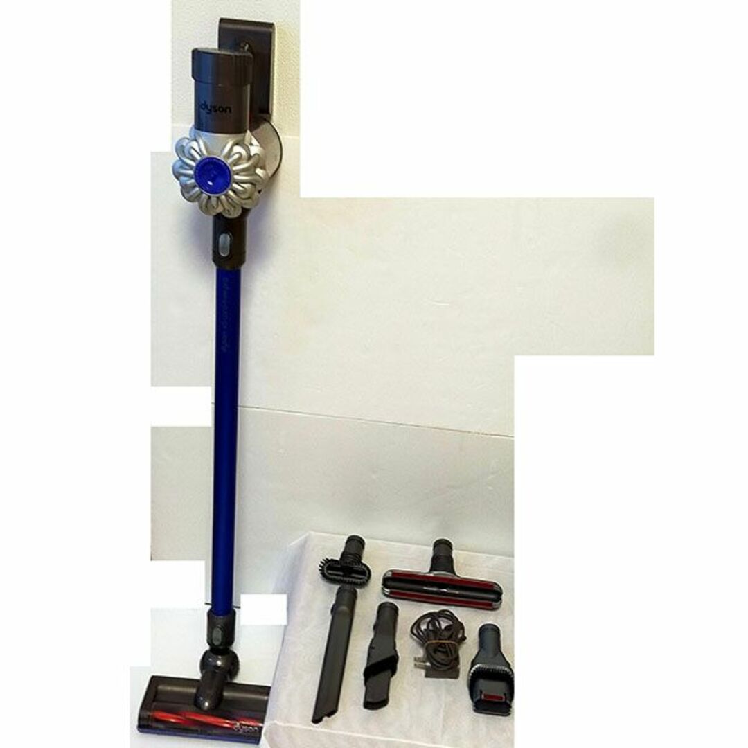 ダイソン・V6・ブルーパイプ・サイクロン内部洗浄済!充電器 ダイソン・V6・ブルーパイプ・サイクロン内部洗浄済!充電器