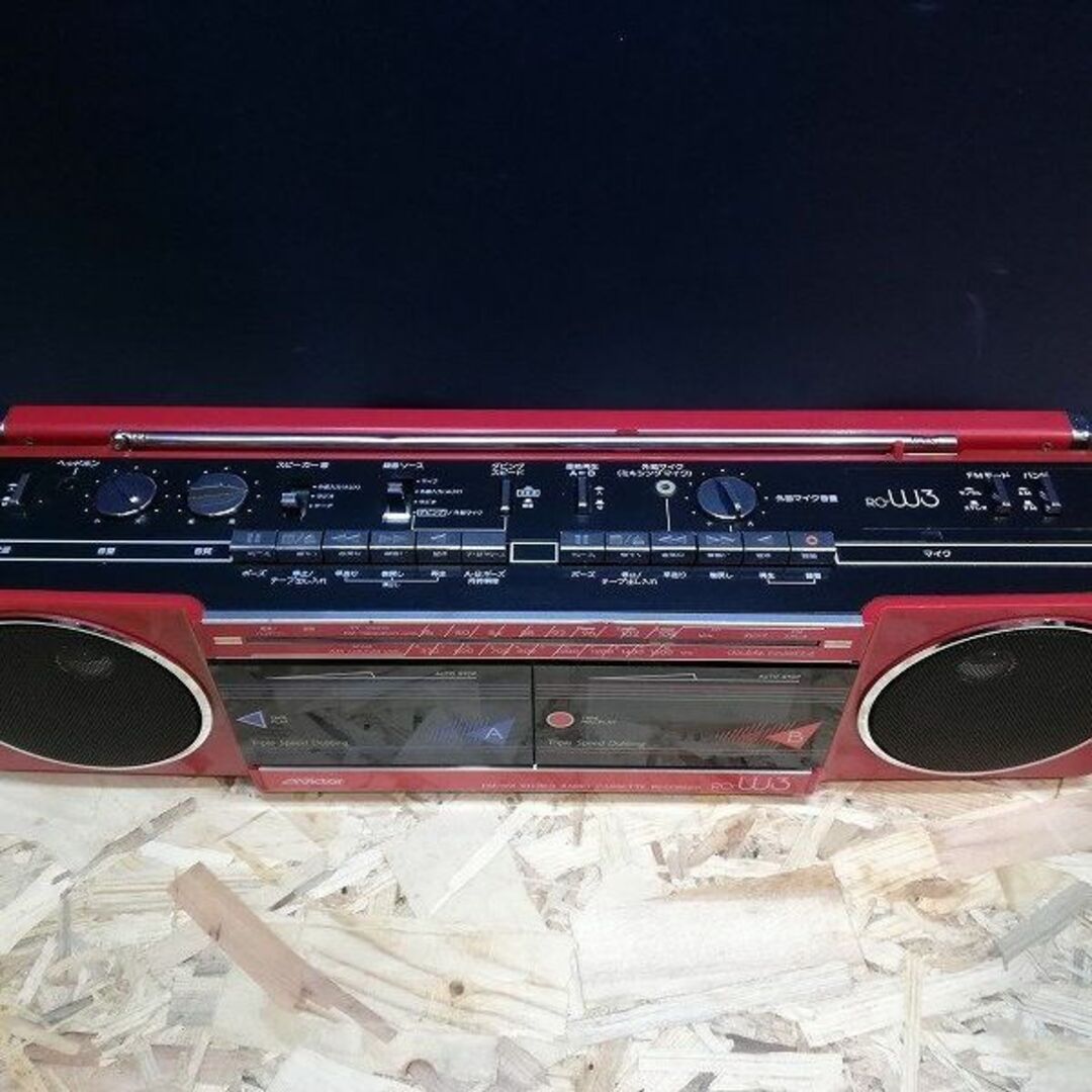Victor RC-W3 80's  ラジオカセットデッキ m0d99