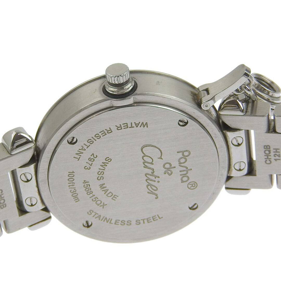 【CARTIER】カルティエ ミスパシャ W3140007 ステンレススチール シルバー クオーツ アナログ表示 レディース シルバー文字盤 腕時計