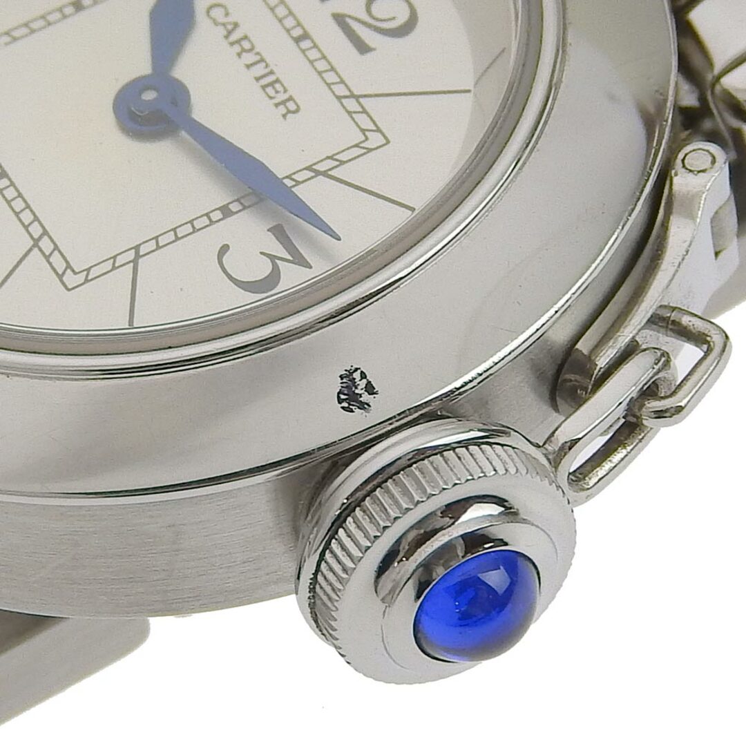 【CARTIER】カルティエ ミスパシャ W3140007 ステンレススチール シルバー クオーツ アナログ表示 レディース シルバー文字盤 腕時計