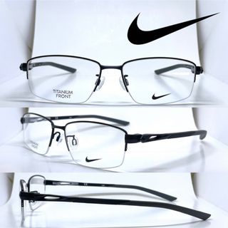 ナイキ(NIKE)のNIKE VISION ナイキ メガネ フレーム 6082AF 001 ブラック(サングラス/メガネ)