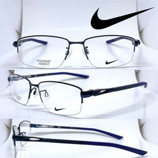 ナイキ(NIKE)のNIKE VISION ナイキ メガネ フレーム 6082AF 410 ブルー(サングラス/メガネ)