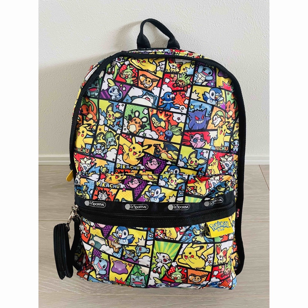 LeSportsac レスポ ポケモン  ピカチュウ  ブラック リュック