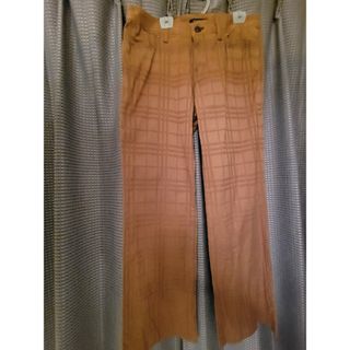 BURBERRY - BURBERRY パンツ 夏ズボン ベージュ チェック柄 サイズ40